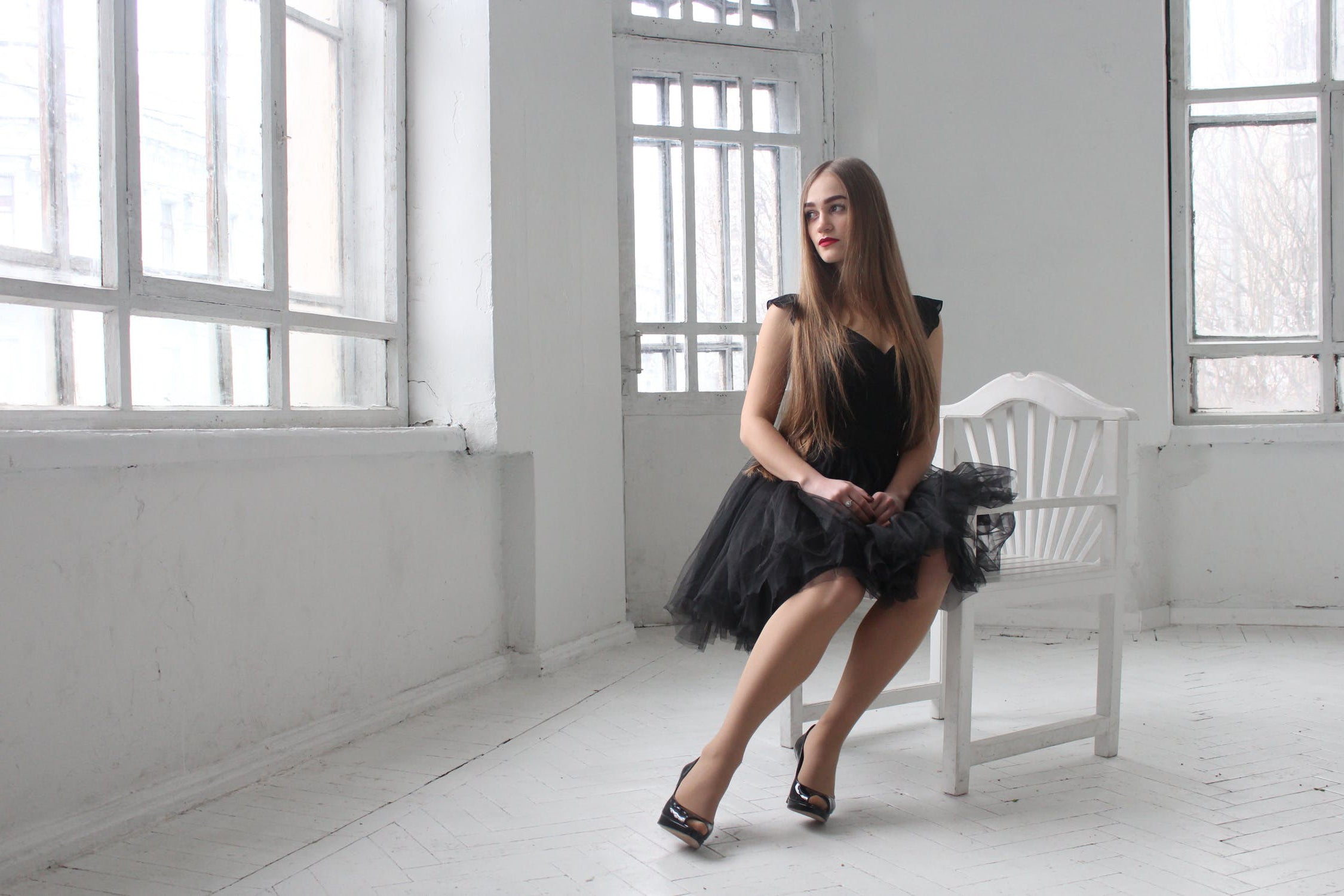 Elegant in Black Silk