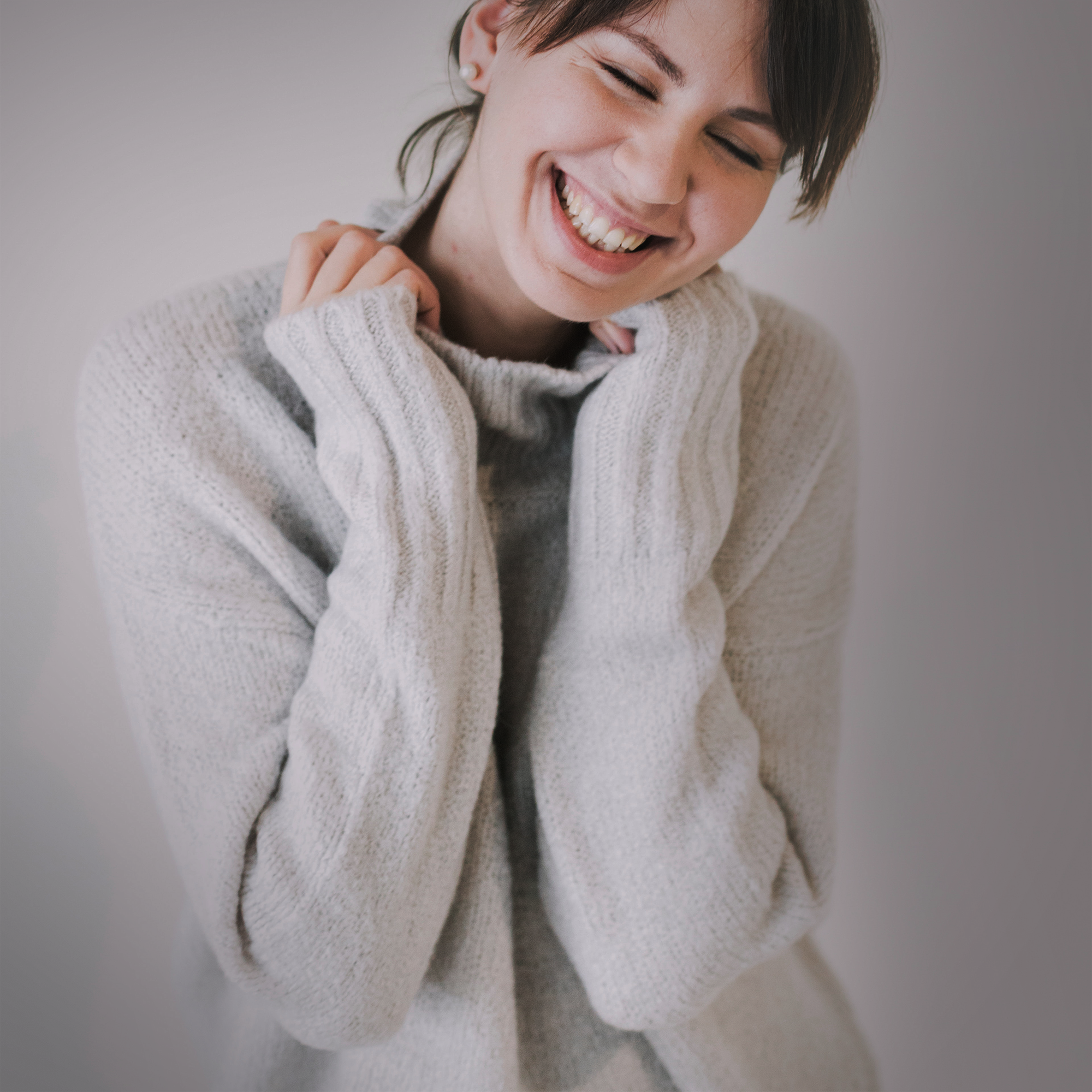 White Merino Wool Sweater