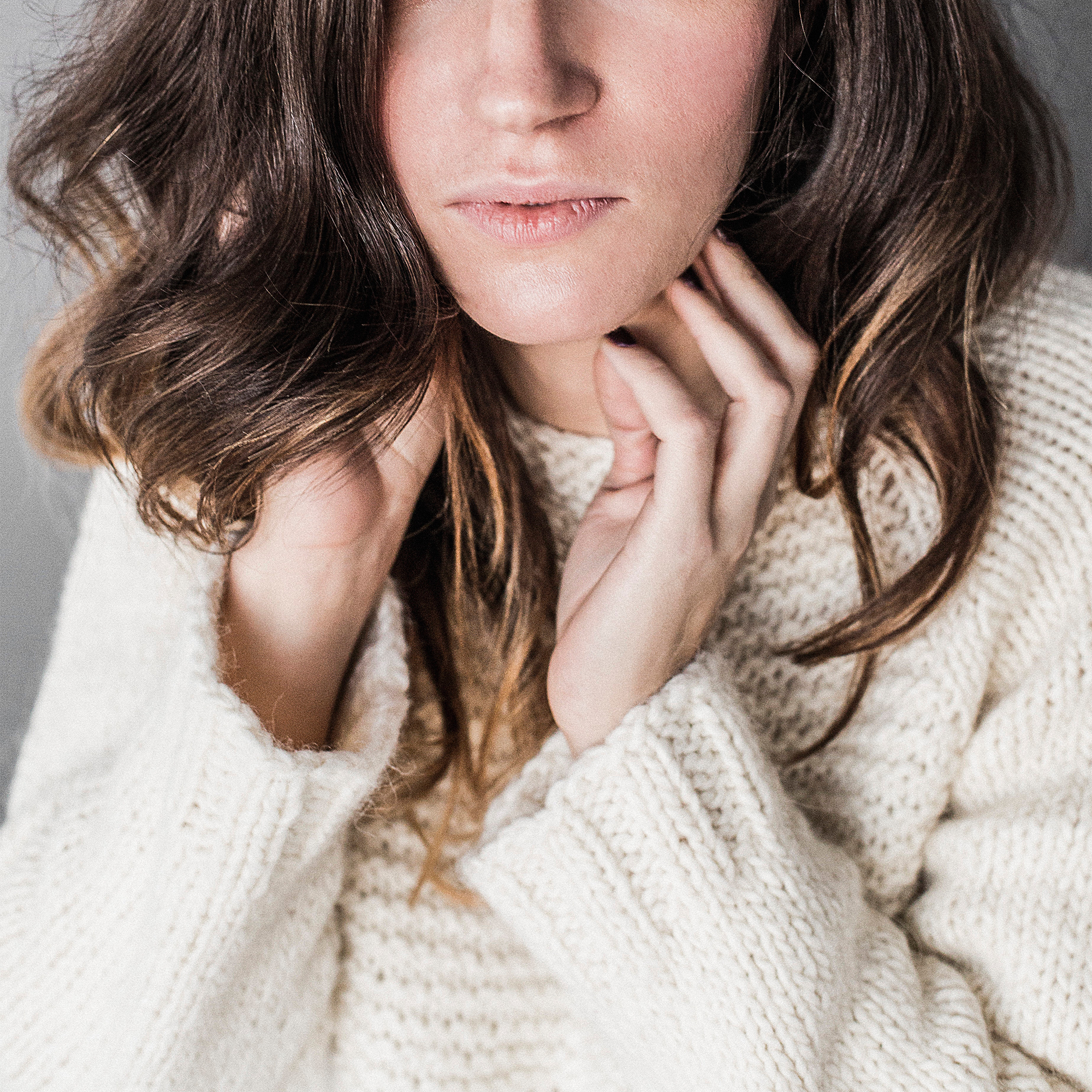 Off-White Cotton Sweater