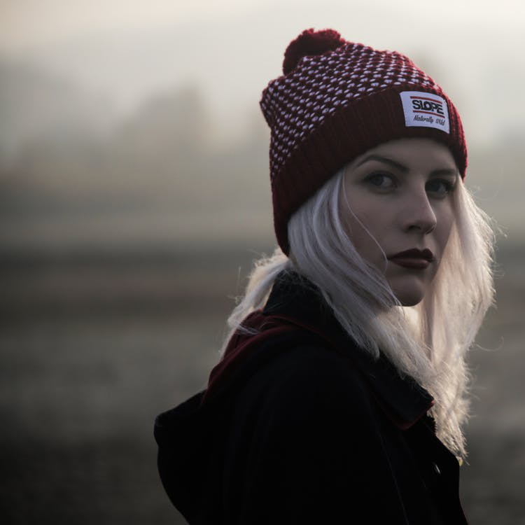 Women's Black Raincoat